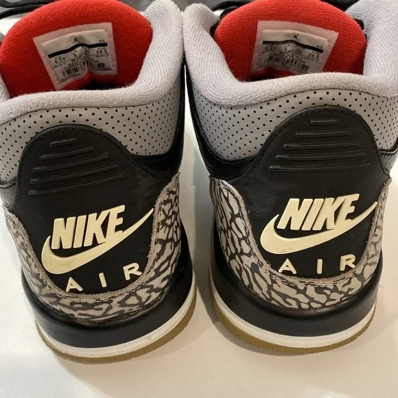 Nike Air Jordan 3 Retro Black Cement Size 6.5Y - Picture 10 of 15